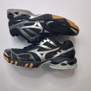 Mizuno Wave Bolt 3 Womens Volleyball Shoes Black Silver Gum V1GC146005 Size 8